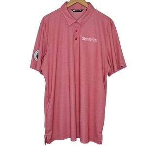 Travis Mathew Men's Collared Short Sleeve Athletic Golf Polo Shirt Sz XL